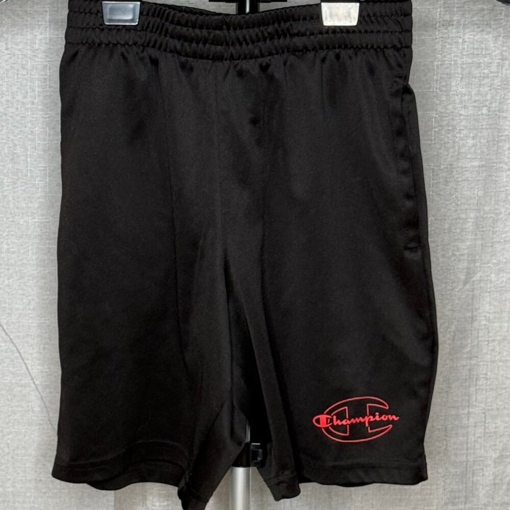 Champion - Boys Athletic Wear Logo Shorts With Pockets - Size Youth Medium